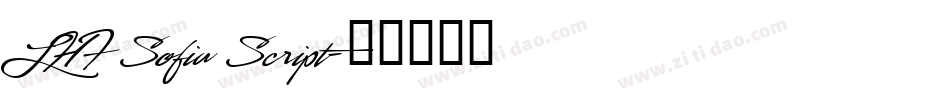 LHF Sofia Script字体转换
